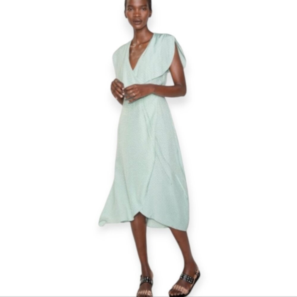 Other Stories printed wrap dress size 6